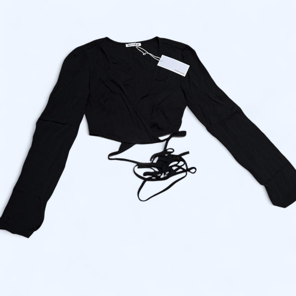 Reformation wrap top